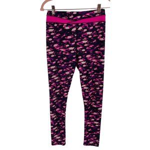 Avia Girls Size 14-16 Black/Fuchsia & Purple Workout Leggings